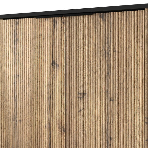 English Elm Multi-Functional Mdf Sideboard - Stylish Storage For Tvs & Tableware, Compact Design, Easy Assembly W3226P279083
