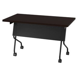 OSP Home Furnishings 4' Flip Top Nesting Training Table Commercial Grade Laminate with Locking Casters Espresso 84224BE