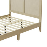 Christopher Knight Home® - Noble House - - Solid Wood Platform Queen Bed With Rattan