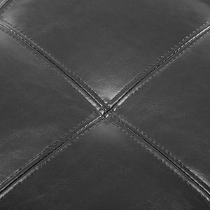 English Elm HOMCOM Tufted 51" Storage Ottoman Bench with Lift Top and Soft-Close Lid, Padded Seat for Living Room Black W2225P217744