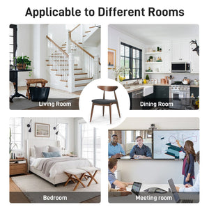 English Elm Christopher Knight Home® - Set Of 2 Retro Rubberwood Chairs With Ergonomic Curved Back & Plush Foam For Ultimate Comfort N759P307037F