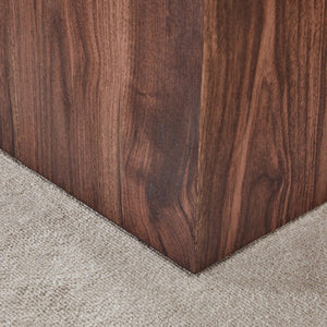 English Elm 16*16*16 Inch Walnut Grain Mdf Cube Side Table Ready to Use Living Room Accent W1151P231617