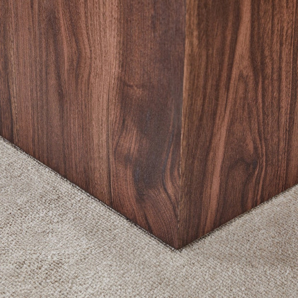 English Elm 16*16*16 Inch Walnut Grain Mdf Cube Side Table Ready to Use Living Room Accent W1151P231617