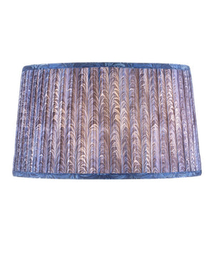 Currey & Company Pembrook Elegant Blue And Purple Pleated Lamp Shade By Lacefield Designs – Perfect For Any Decor Blue Cotton 0900-6006-currey-company