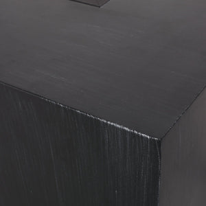English Elm Outdoor Rectangular Iron Fire Pit 50000 Btu Propane Patio Heater Modern Black N772P404968B_67760.00BLK