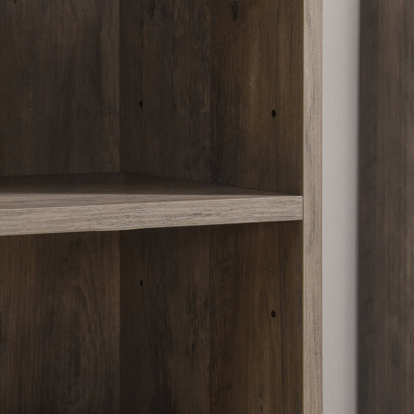 English Elm 8-Tier Media Tower Rack with Adjustable Shelves, Slim Tall Narrow Storage Cabinet for Home Office Organization Gray W487P318933