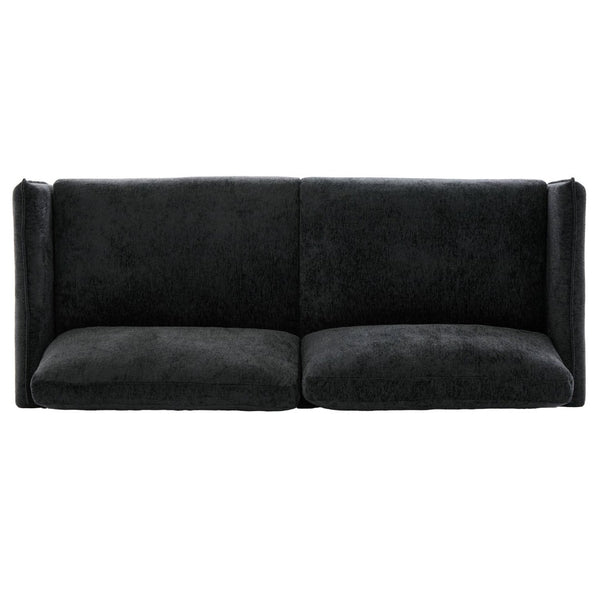 English Elm Modern Chenille Loveseat with Pocket Spring Cushions and Rubberwood Legs for Living Room N763P347228B