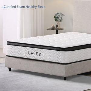 English Elm 12 Inch King Size Hybrid Mattress - Ultimate Comfort With Zoned Support & Gel Foam For Cool Sleep B347P405308
