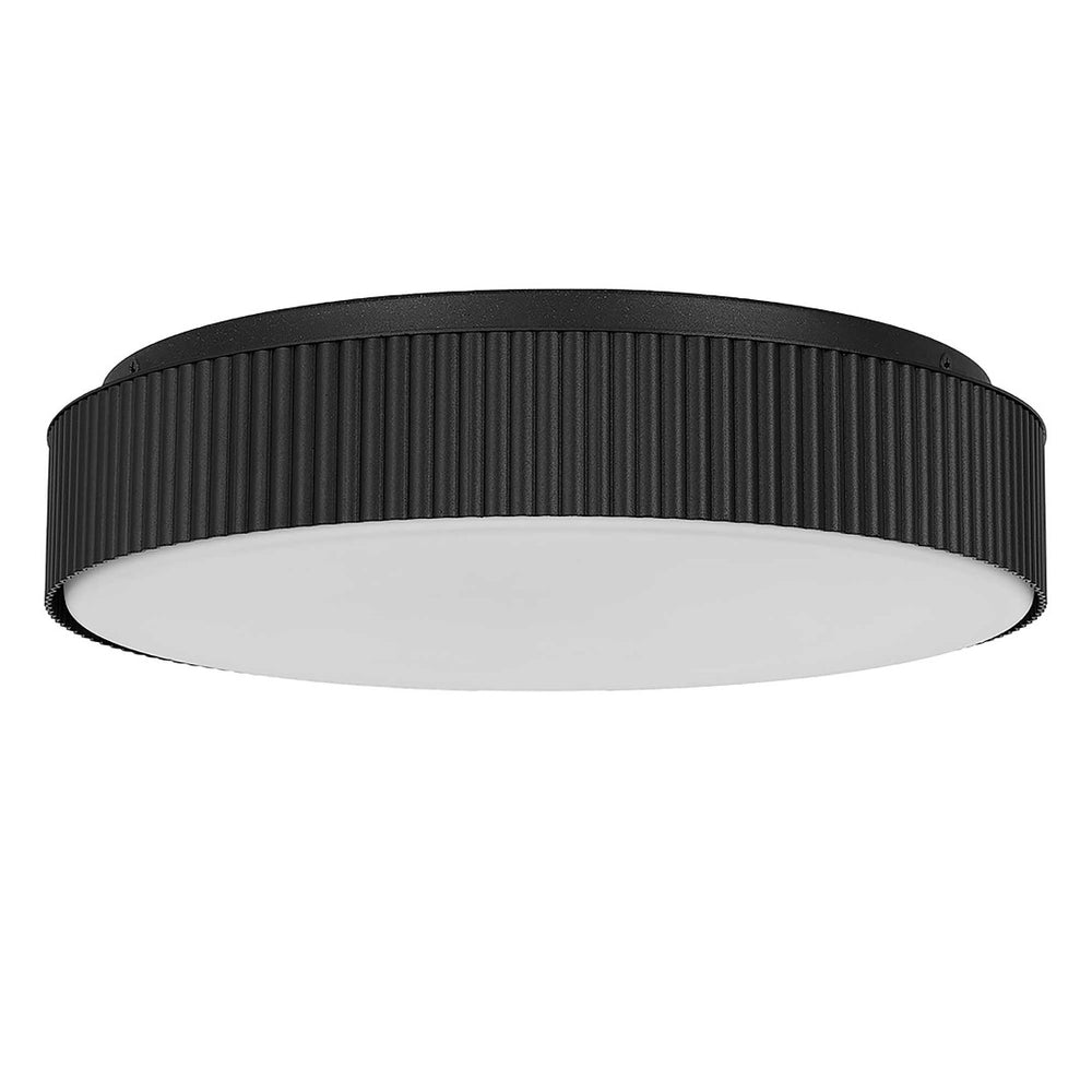 English Elm 13 Inch Matte Led Flush Mount Dimmable Ceiling Light for Bedroom Hall or Kitchen Black B370P421866