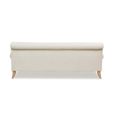 English Elm Alana 88" Lawson Two-Cushion Tightback Sofa, French Beige Performance Velvet