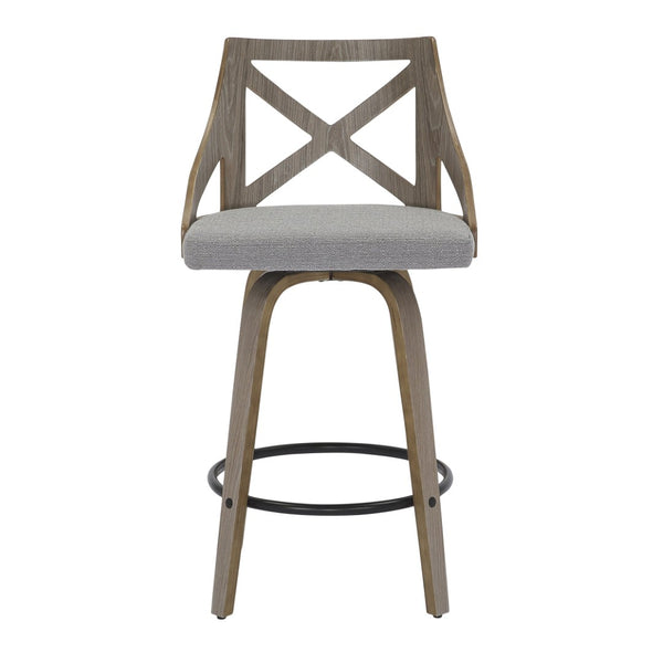 English Elm Dining/accent Chair Solid Wood Tapered Legs Cream Upholstery Mid-century Modern Seating B202P471207
