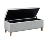 Caymus Transitional Storage Bench