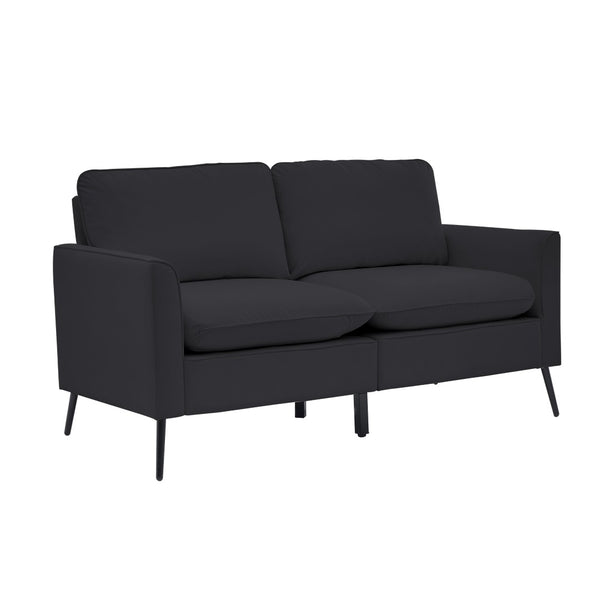 English Elm Ts Cat Paw Faux Leather Accent Chair Nordic Retro Single Seat for Bedroom Lounge Black W2311P457732