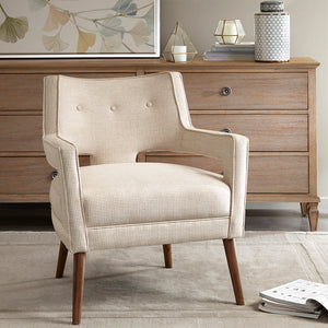 Madison Park Palmer Transitional Accent Chair MP100-0441 Cream