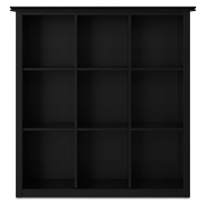 English Elm Artisan 9 Cube Bookcase & Storage Unit - Handcrafted Black Shelving For Stylish Organization & Display B136P238626