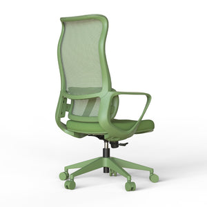 English Elm Ergonomic High Back Mesh Office Chair with Adjustable Lumbar Support and Molded Foam Seat Green W5280P463571