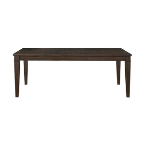 English Elm Dark Brown Oak Veneer Extendable Dining Table Arts and Crafts Style Seats Six B011P196946