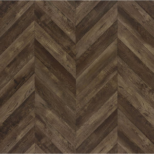 English Elm Sager Rustic Oak 4-Shelf Accent Cabinet with Chevron Pattern and Gunmetal Steel Base for Stylish Storage B062P351426