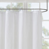 Madison Park Anna Shabby Chic Sheer Shower Curtain MP70-5783 White