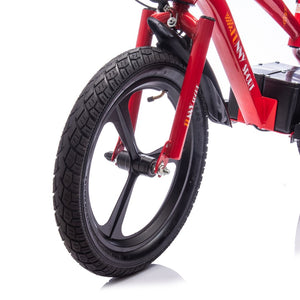 English Elm 24v Kids Electric Dirt Bike 300w Motor 16in Pneumatic Tires Adjustable Seat Ages 5 to 12 Red W1578P335446