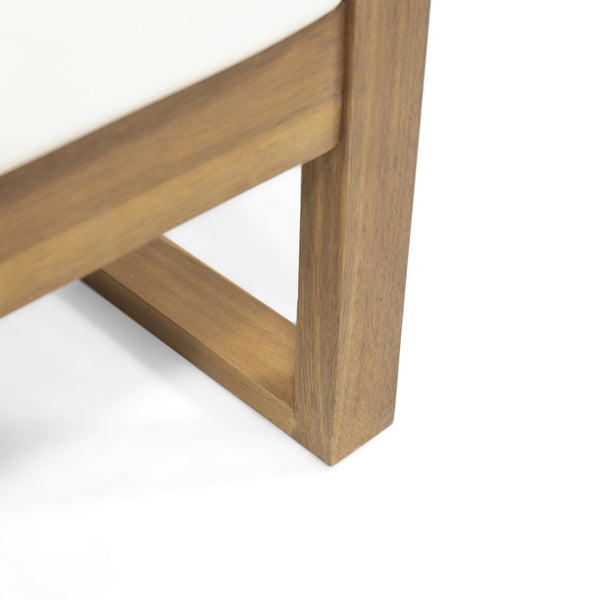 English Elm Christopher Knight Home® - BELGIAN Club Chair in Acacia Wood — Durable Outdoor Slat Design with Open Arms for Patio Comfort and Style Teak 37 L x 27 W x 16.75 H 65060.00BGE