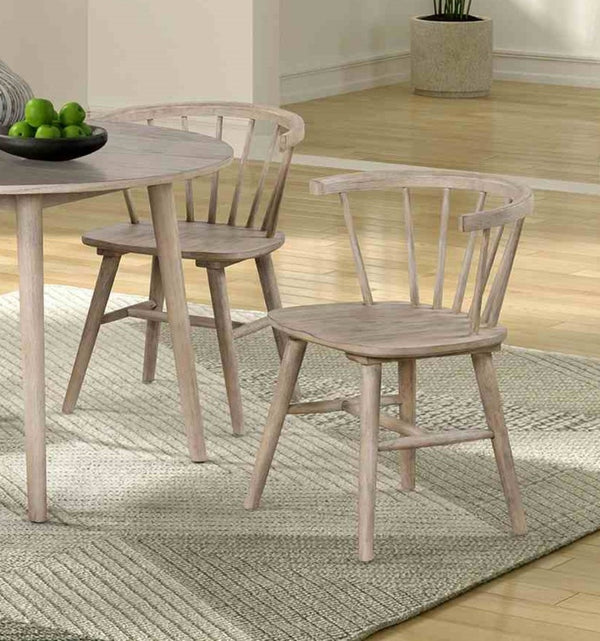 English Elm Mid-Century Upholstered Side Chair Pair with Rubberwood Frame, Curved Backrest and Cozy Seat Cushioning Natural,Oak 21 L x 25 W x 24 H B2741P406733