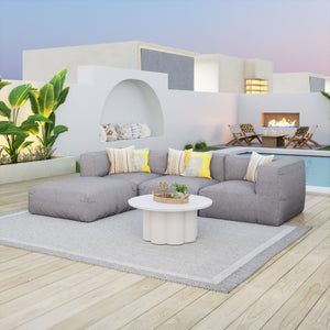 Zuo Modern Luanda Outdoor Lounge Chair - Eco-friendly Comfort With Modern Design For Your Perfect Patio Escape Gray 100% Olefin,100% Polypropylene,Textilene 704151-zuo-modern