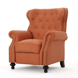 Christopher Knight Home® - Noble House - Walder Contemporary Tufted Fabric Recliner with Nailhead Trim