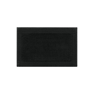 JLA Home Madison Park Signature - 100% Cotton Luxury Tufted Bath Rug 3000 GSM Reversible OEKO-TEX Certified Plush Spa Comfort Black MPS72-593