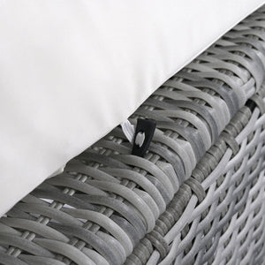 English Elm Outdoor Rattan Furniture Set With Adjustable Recliners, Versatile Tables, And Ottomans For Patios N719Z000120A-GIGA