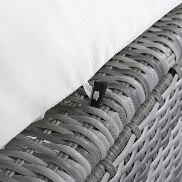 English Elm Outdoor Rattan Furniture Set With Adjustable Recliners, Versatile Tables, And Ottomans For Patios N719Z000120A-GIGA