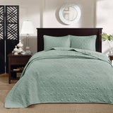 Madison Park Quebec Transitional Reversible Bedspread Set MP13-6444 Seafoam