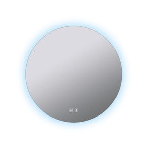 English Elm Nordica Round Led Backlit Vanity Mirror with Defogger for Modern Bathrooms B2731P478354