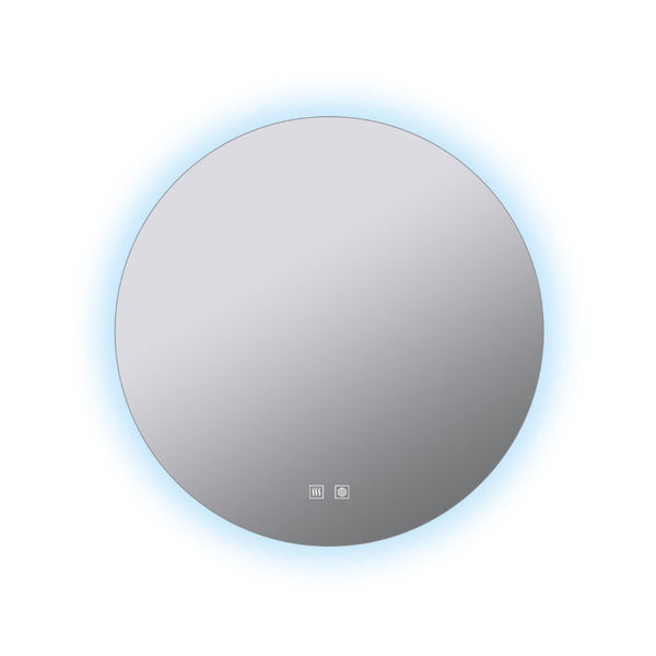 English Elm Nordica Round Led Backlit Vanity Mirror with Defogger for Modern Bathrooms B2731P478354