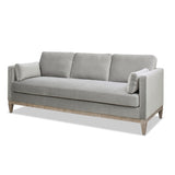 English Elm Knox 84" Modern Farmhouse Sofa, Opal Grey Velvet