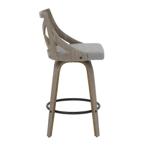 English Elm Dining/accent Chair Solid Wood Tapered Legs Cream Upholstery Mid-century Modern Seating B202P471207