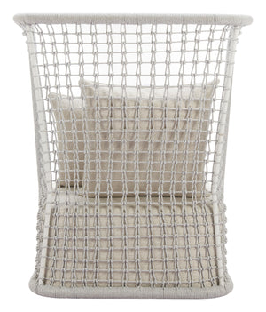 Zuo Modern Hudu Accent Chair In Beige - Stylish Modern Design For Indoor Or Outdoor Spaces With Comfort Foam Beige 100% Olefin,Aluminum,100% Polyester,Polypropylene 704126-zuo-modern