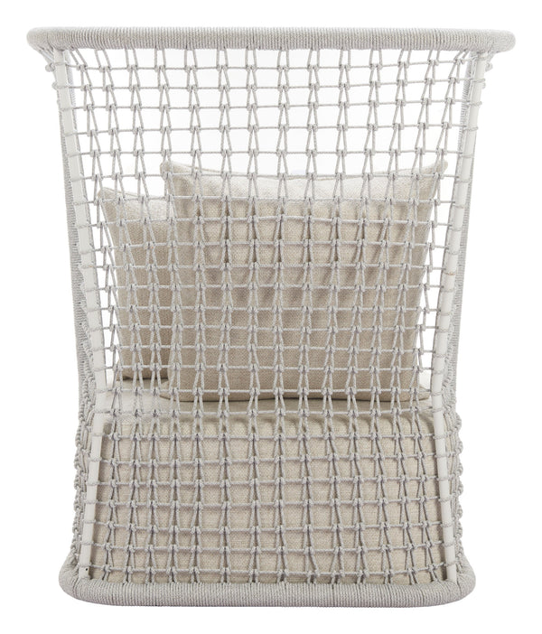 Zuo Modern Hudu Accent Chair In Beige - Stylish Modern Design For Indoor Or Outdoor Spaces With Comfort Foam Beige 100% Olefin,Aluminum,100% Polyester,Polypropylene 704126-zuo-modern