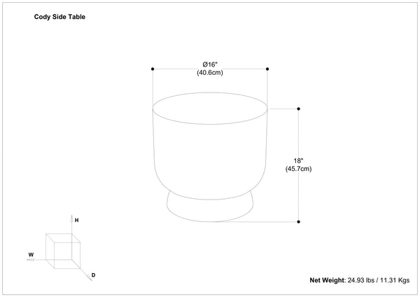 English Elm Cody Cast Aluminum Side Table in Bronze — Handcrafted Antique Brass Top, Textured Finish, Multipurpose Decor (21") B136P239033