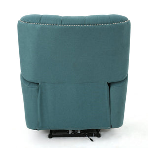 English Elm Christopher Knight Home® - Indulge Electric Recliner with Teal Fabric, Copper Accents, Power Lift Recline and Plush Comfort 61375.00DTE