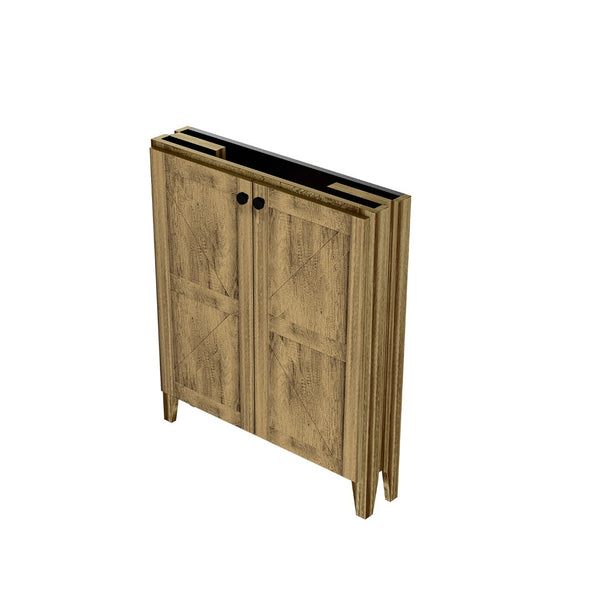 English Elm 30inch Floating Bathroom Vanity Wall Mounted Cabinet with Drawer Storage No Basin W3520P391033