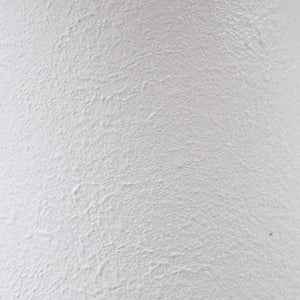 JLA Home INK+IVY - Textured Ceramic Lamp with Matte White Sculpted Base and Fluted Fabric Shade, LED Included, Versatile Decor II153-0162