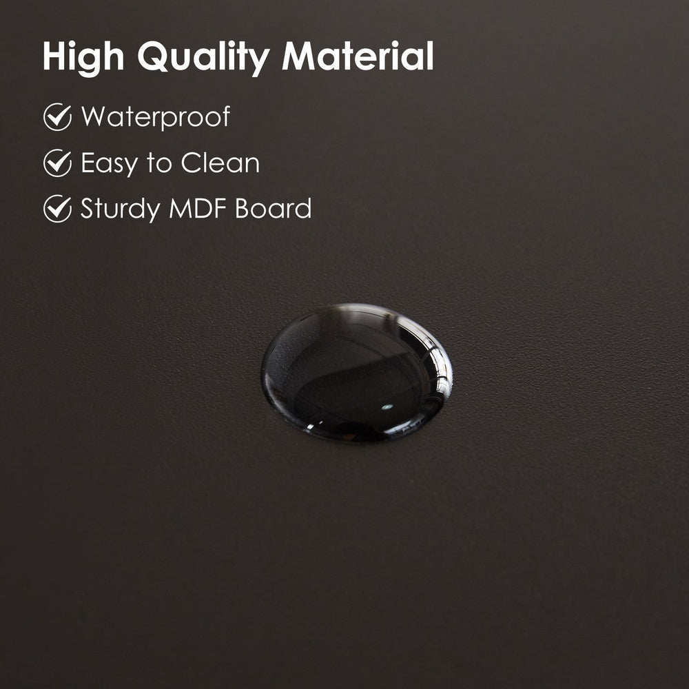 English Elm Record Player Stand with Storage Cabinet and Adjustable Metal Legs, Swivel Feet, Easy Assembly T3623P408152