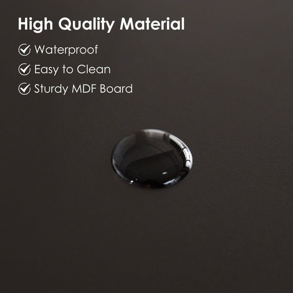 English Elm Record Player Stand with Storage Cabinet and Adjustable Metal Legs, Swivel Feet, Easy Assembly T3623P408152