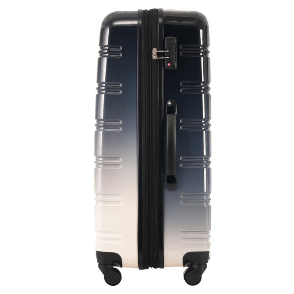 English Elm Hardshell Polycarbonate 3 Piece Luggage Set Spinner Wheels Tsa Lock Expandable Travel Black Multi N732P184448B
