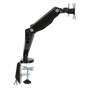 OSP Home Furnishings Double Monitor Arm Dual Setup with Gas Spring Articulation and Integrated Cable Management Black A2MAD1730-BK