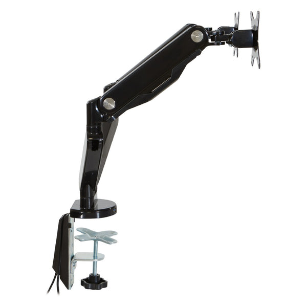 OSP Home Furnishings Double Monitor Arm Dual Setup with Gas Spring Articulation and Integrated Cable Management Black A2MAD1730-BK