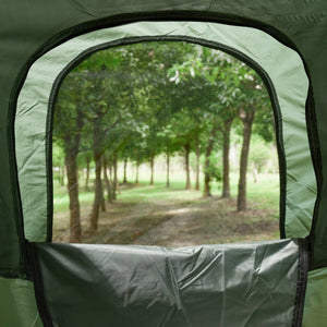 English Elm Outsunny All-in-one Elevated Camping Cot Tent with Air Mattress and Sleeping Bag Kit W2225P217036