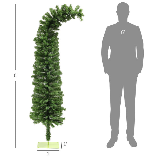 English Elm Pencil Slim Flocked Christmas Tree with Snow Dusted Branches for Entryways T3971P413064