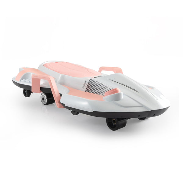 English Elm Electric Manta Ray Kids Ride on Racing Car with Built in Lights Music and Stable Wheels Pink W2181P202371